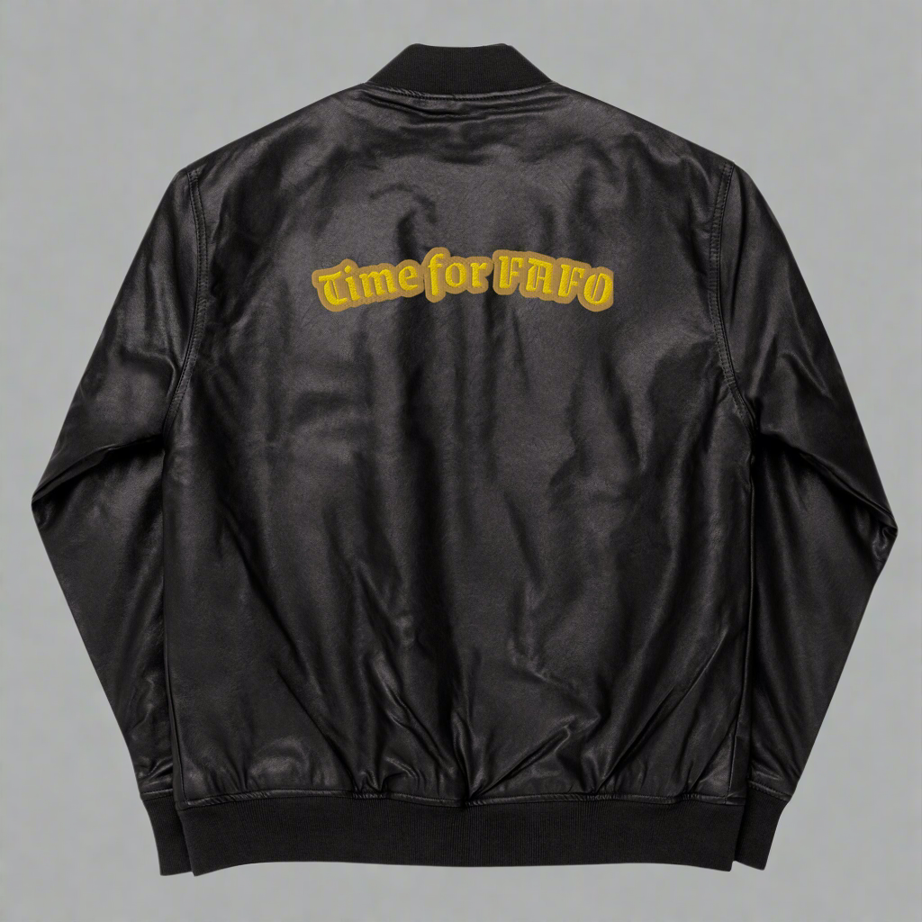 Leather Bomber Jacket