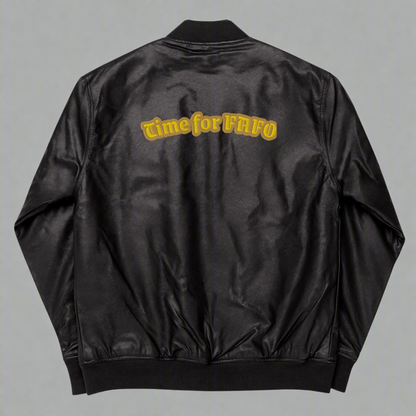 Leather Bomber Jacket